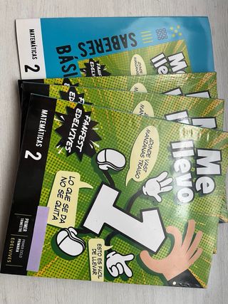 Todos los libros de segundo de primaria.