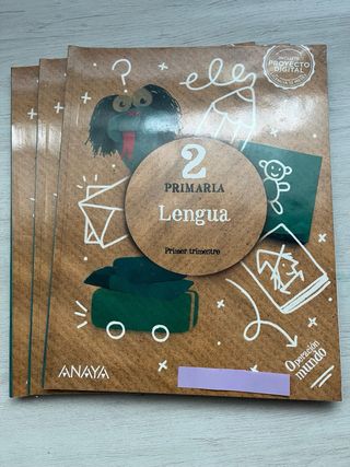 Todos los libros de segundo de primaria.