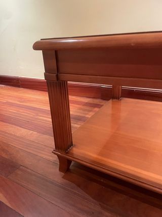 Mesa centro madera cerezo