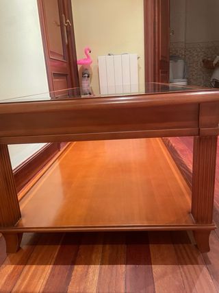 Mesa centro madera cerezo