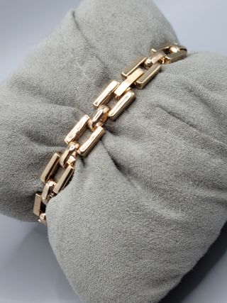 Pulsera leopardo dorada