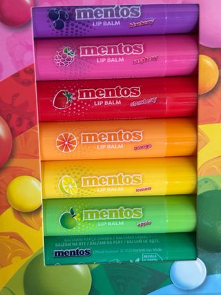 Set 7 Lip Balm Mentos Rainbow