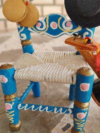 Miniaturas Flamenco: Silla, sombrero, guitarra