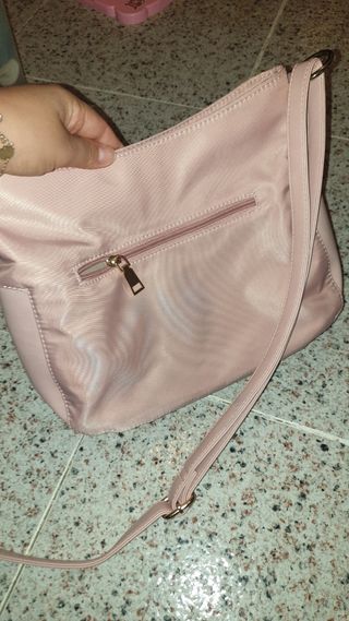 Bolso bandolera rosa claro