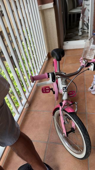 Bicicleta niña B-Twin 16" rosa