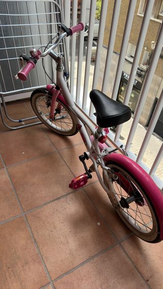 Bicicleta niña B-Twin 16" rosa