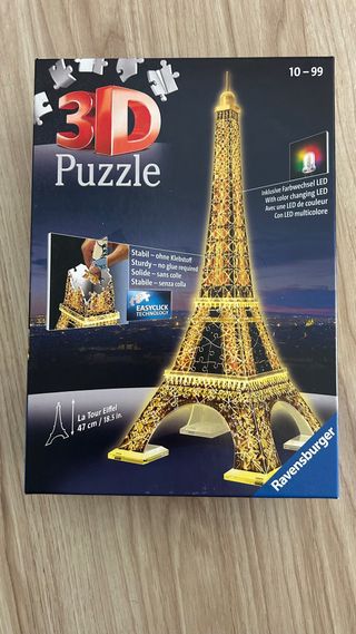 Puzzle 3D Torre Eiffel LED
Nuevo precintado