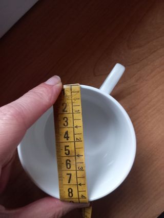 Juego café porcelana - 6 tazas