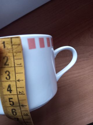 Juego café porcelana - 6 tazas