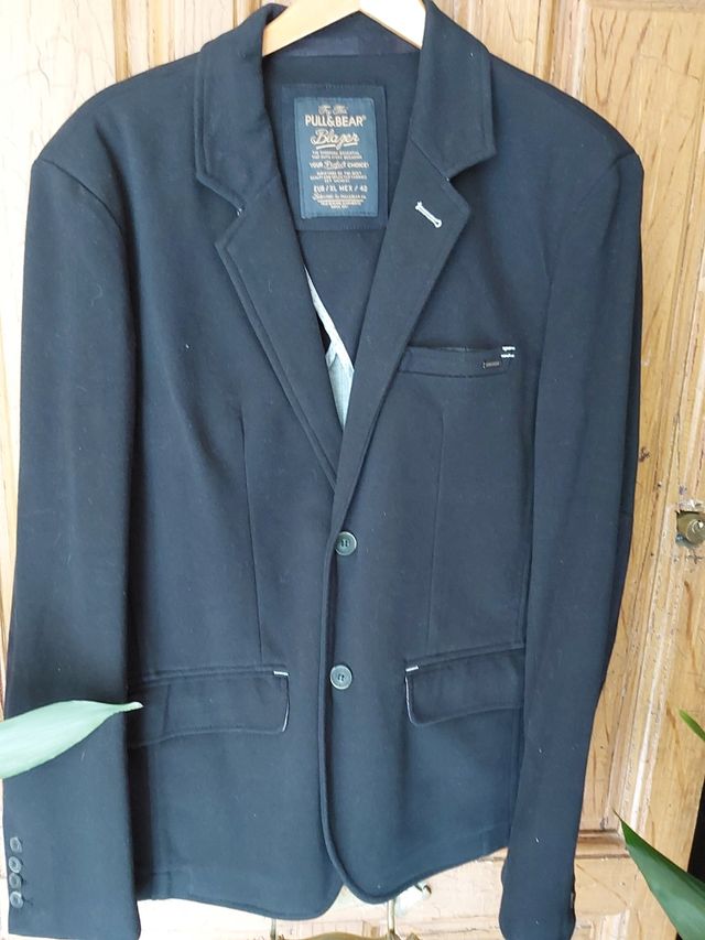 Americana Pull&Bear negra - Talla L