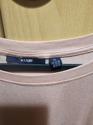 Camiseta Kiabi rosa XL - Nudo delantero
