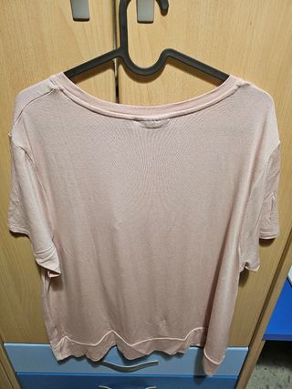 Camiseta Kiabi rosa XL - Nudo delantero