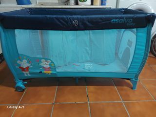 Cuna viaje bebé, azul