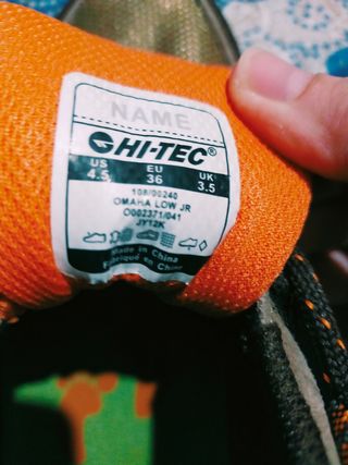 Zapatos HI-TEC niño talla 36