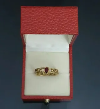 Anillo golf filled vintage