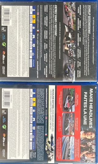 2 giochi PS4 F1 (17, 18,)
