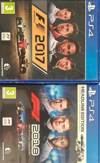 2 giochi PS4 F1 (17, 18,)
