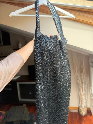 Vestido lentejuelas negro