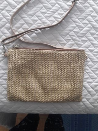 Bolso bandolera rafia - Flores