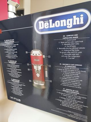 Cafetera Delonghi roja