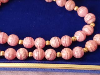 Collana Rodocrosite Argentina Oro