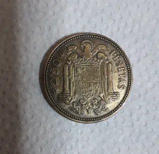 Moneda Franco 1953 de 2.50 pesetas.