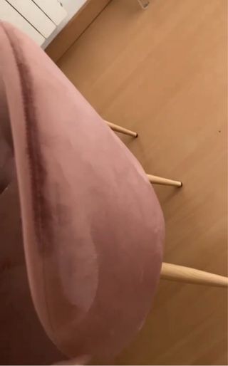 4 sillas sklum terciopelo rosa