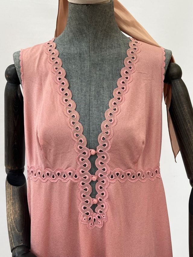 Camicia notte vintage rosa