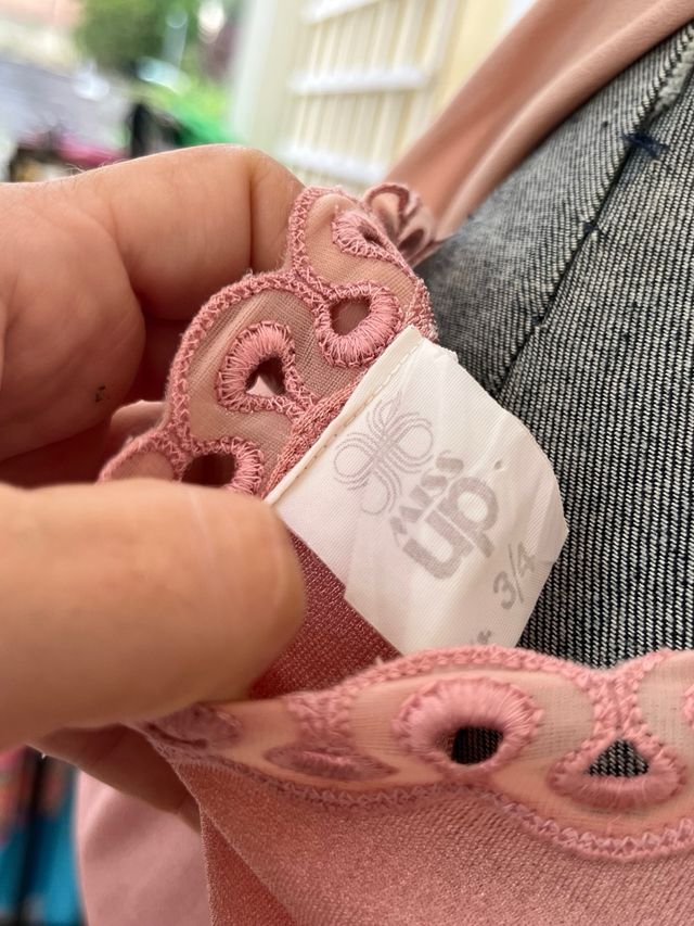 Camicia notte vintage rosa