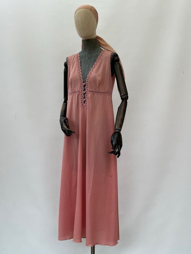 Camicia notte vintage rosa