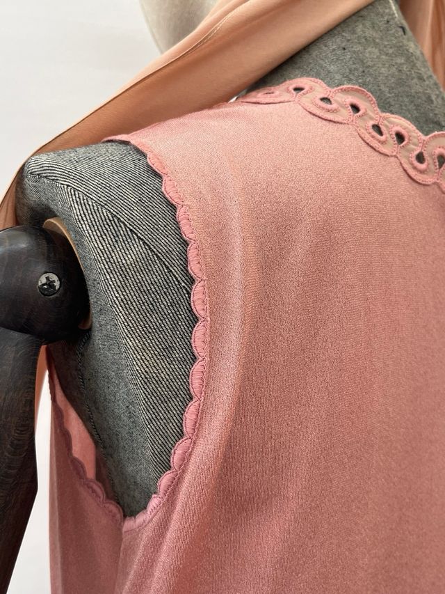 Camicia notte vintage rosa