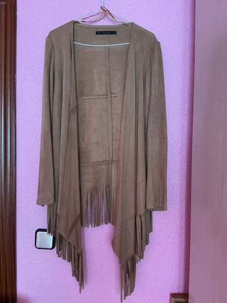 Chaquetilla Boho Zara Basic S Camel