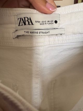Jeans Zara blancos - Talla S