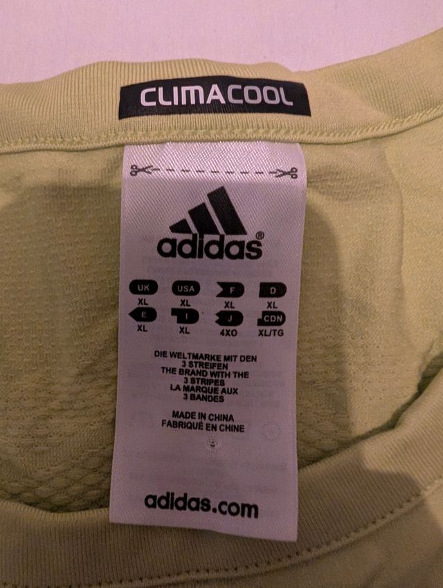 Camiseta Adidas Climacool Amarilla