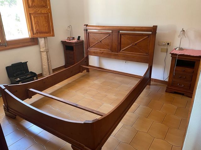 Cama madera maciza 151x200cm