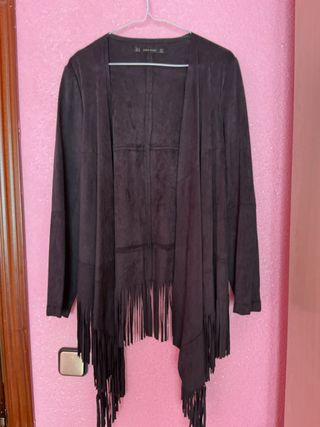 Chaquetilla Boho Zara Basic S Negra