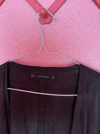 Chaquetilla Boho Zara Basic S Negra