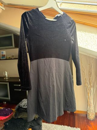 Vestido terciopelo negro