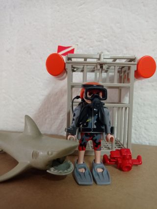 Playmobil Tiburón y Buzo