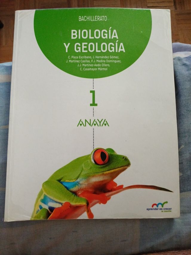 Libro Biología y Geología 1 bachillerato.