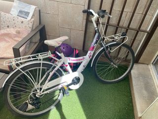Bicicleta niña blanca Turpado