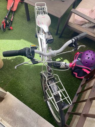 Bicicleta niña blanca Turpado