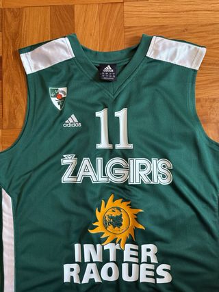 Canotta basket Sabonis Zalgiris Kaunas Euroleague