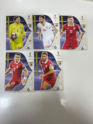 44 cartas de fútbol del Mundial 2018