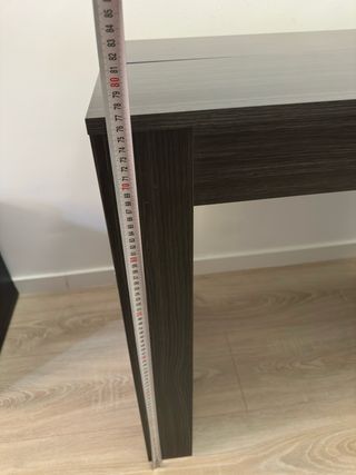 Mesa extensible gris oscuro


