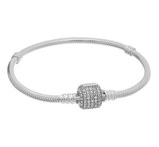 Pulsera serpiente cierre barril pavés