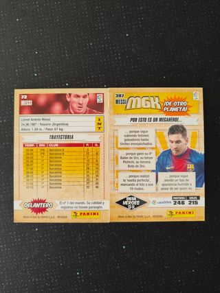 Cromos Leo Messi Megacracks 