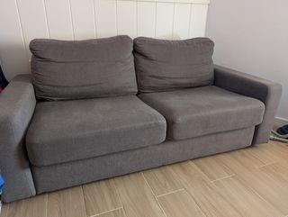 Sofá cama gris - colchón 140x200cm