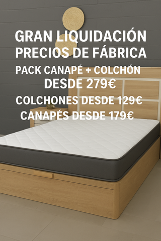 Canapé + colchón - Gran liquidación