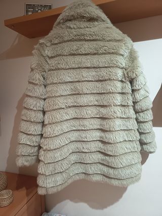Chaquetón pelo Atmosphere beige talla S